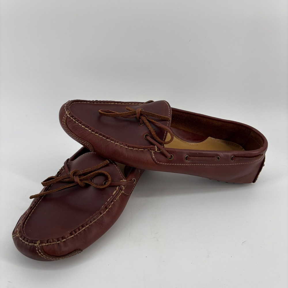 Cole Haan Gunnison Drivers Mens 10 D Brown Leather Moccasin Loafers